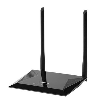 BR-6428NS V5 4-in-1 n300 wi-fi router, access point, range extender, wi-fi bridge & wisp zwart Product foto